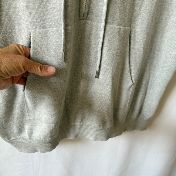 ATM ANTHONY THOMAS MELILLO PONCHO HOODIE SWEATER 1/4 ZIP MINIMALIST CASUAL XS S - Picture 8 of 12